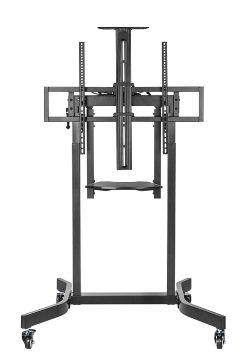 Brateck Deluxe Motorized Large TV Cart with Tilt, Equipment Shelf and Camera Mount Fit 55'-100' Up to 120kg- Matte Black Brateck Deluxe Motorized Large TV Cart with Tilt, Equipment Shelf and Camera Mount Fit 55'-100' Up to 120kg- Matte Black
